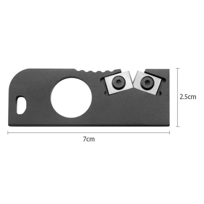 ATISEN Knife Sharpener Mini Sharpening Tool for Outdoor Kitchen Camping - Black