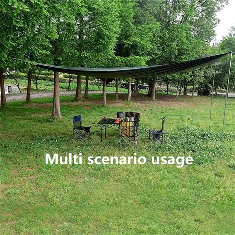 Tarp de tente de camping 3x3m en tissu Oxford 210D – Abri de soleil pour pique-nique, fête en plein air - Or