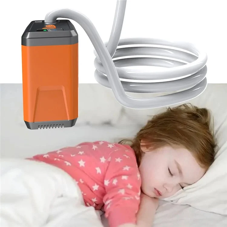 Portable Electric Shower Rechargeable with Intelligent Digital Display for Camping, Hiking - Orange / 1 Spray Mode