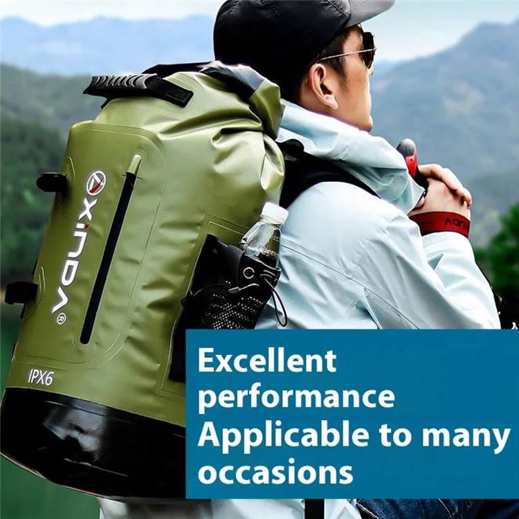 Xiinda Xd-bag03new 30L Caminhando Backpack Mountaineing Storage Bag Para Homens Mulheres - Verde