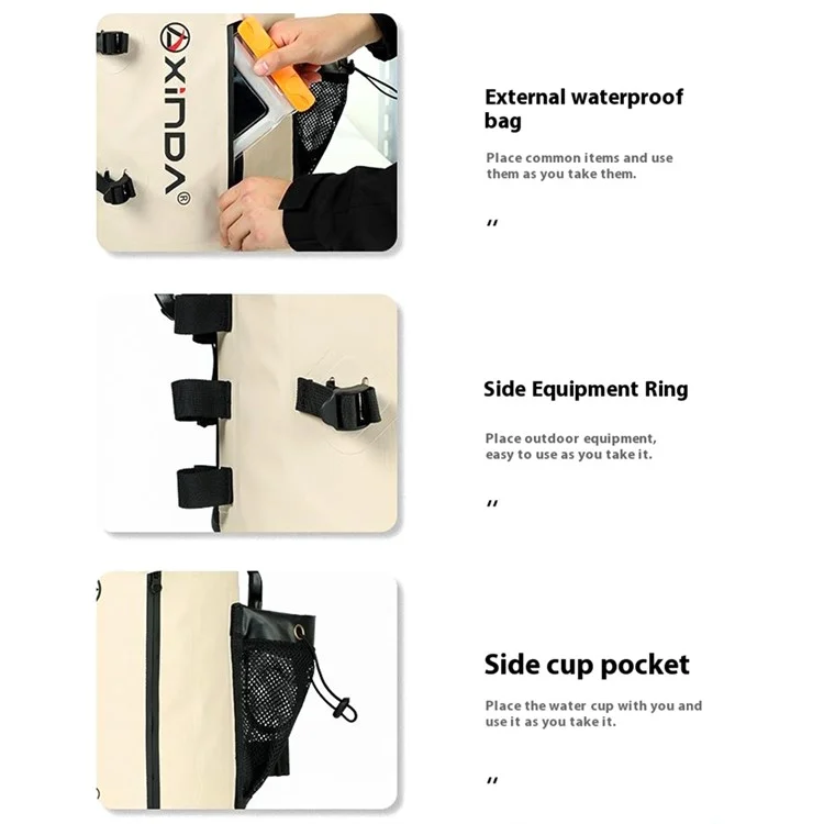 Xiinda Xd-bag03new 30L Caminhando Backpack Mountaineing Storage Bag Para Homens Mulheres - Verde