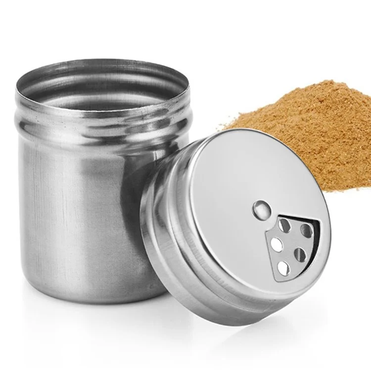 AOTU AT6342 Boîte en acier inoxydable pour assaisonnements, bouteille de shaker à épices pour barbecue extérieur, pique-nique (sans BPA, pas de certification FDA)