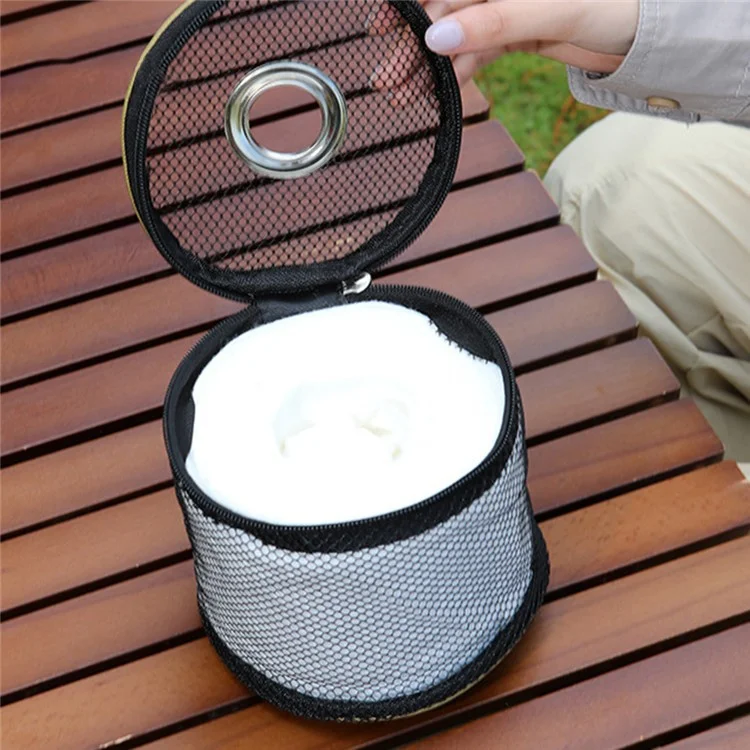 AOTU AT6948 Outdoor Camping Tissue Box Roll Paper Holder Mesh Storage Bag for Toilet Paper - Cachi