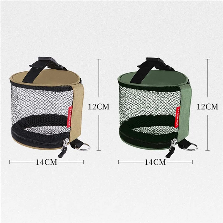 AOTU AT6948 Outdoor Camping Tissue Box Roll Paper Holder Mesh Storage Bag for Toilet Paper - Cachi