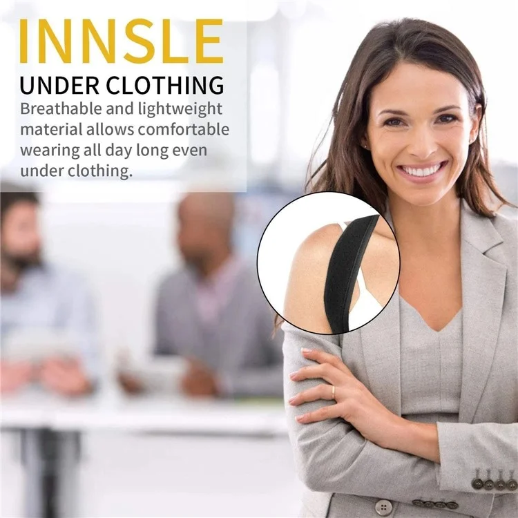 WOSWEIR SH0140 Correcteur de Posture Réglable Anti-Bosse Ceinture de Fitness Soutien-Dos Sangle - S