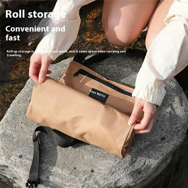 AOTU AT6944 Camping Tool Roll Sac Oxford Tissu Outils Organisateur Rol Up Storage Pouche - Kaki