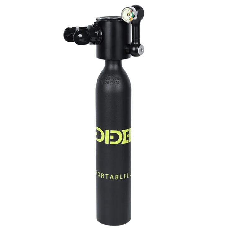 Dideep X3000pro 5-10 Minuten 0,5 l Mini-tank-tankluft-tauchzylinder Für Die Notfallrettung Unter Wasser Exploration - Schwarz