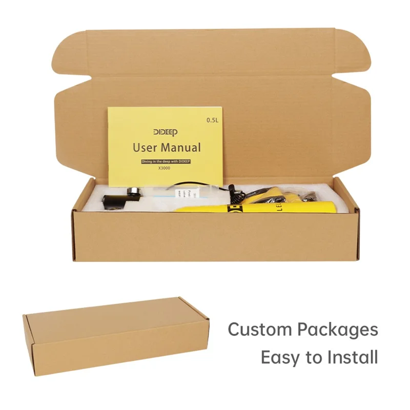 DIDEEP X3000 0.5L Mini Scuba Diving Tank with High-Pressure Pump, Adapter, Anti-Lost Lanyard, Storage Bag - Black