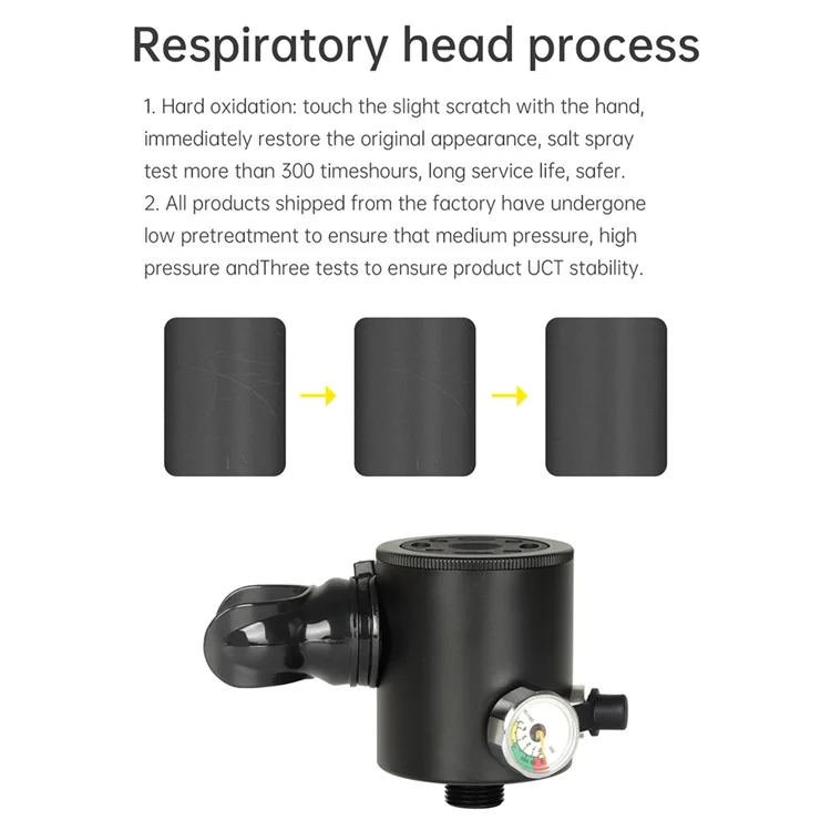 Dideep X3000 0,5l Mini Mini-réservoir de Plongée Sous-marine Avec Pompe Haute Pression, Longe Anti-perd, Sac de Rangement - Noir