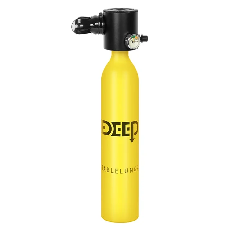 DIDEEP X3000 5-10 Mins 0.5L Air Diving Cylinder Mini Scuba Tank for Underwater Exploration Emergency Rescue - Yellow