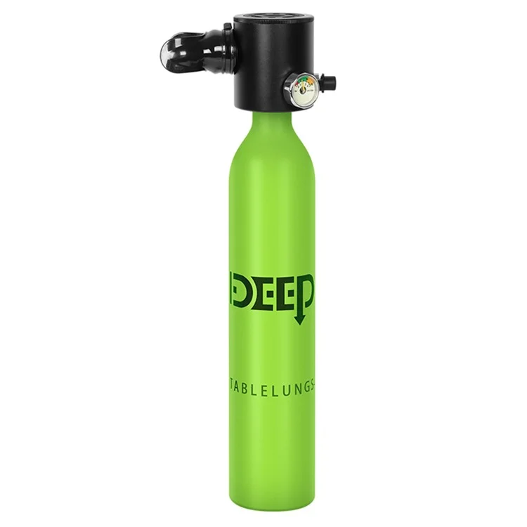 Dideep X3000 5-10 Minutos 0.5L Cilindro de Buceo de Aire Tanque de Buceo Mini Scuba Para Rescate de Emergencia de Exploración Submarina - Verde