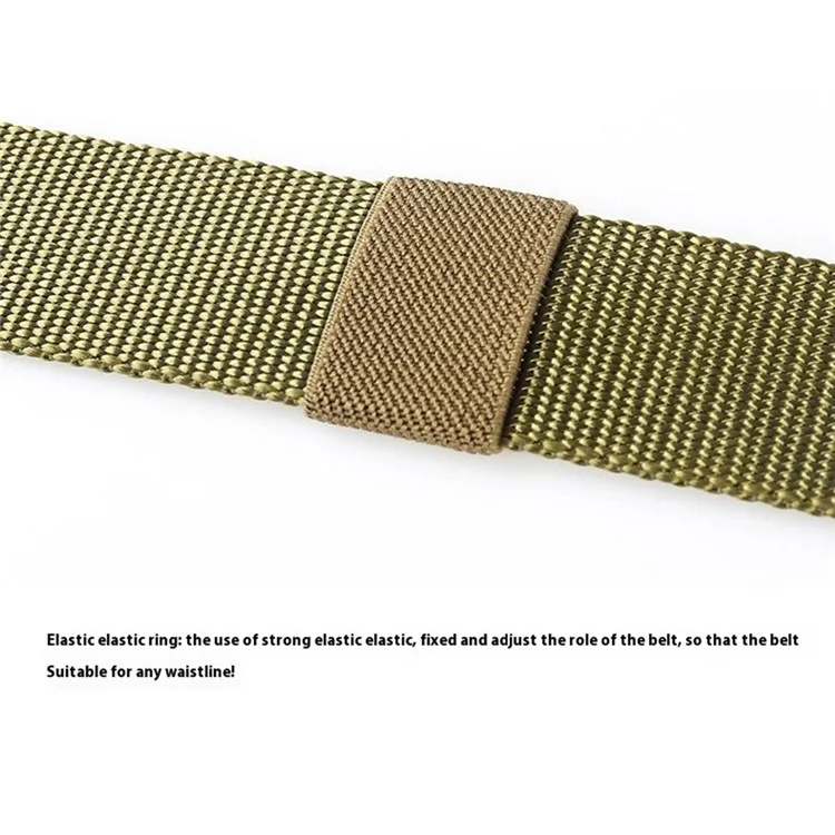 SN-P004 125x3.8cm Carro de Nylon Menn Filda Cinto de Trabalho Ajustável Com Liga de Zinc Rapidade Com Funha de Lelo de Zinc - Verde
