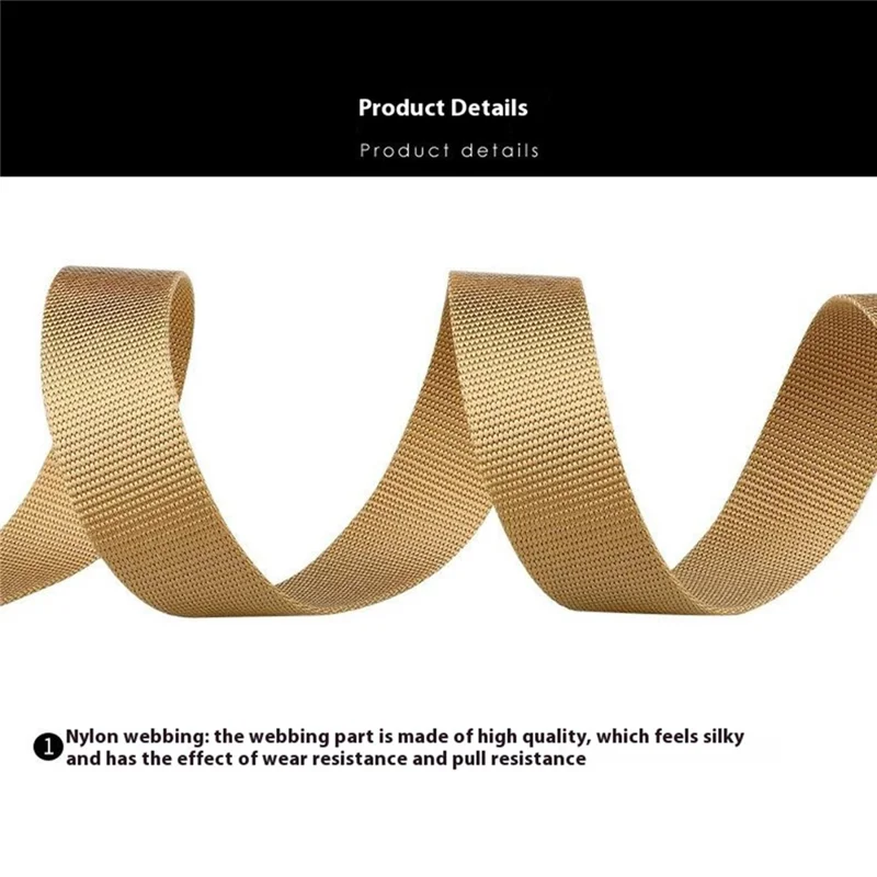 SN-P118 125x3.8cm Men's Nylon Webbing Belt Tactical Training Work Belt with Zinc Alloy Press-Type Buckle - Black