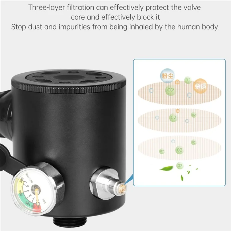 Dideep X3000 0,5l Mini Réservoir D'oxygène de Plongée de Plongée Avec Adaptateur + Lanière Anti-perd + Sac de Rangement, Style B - Jaune