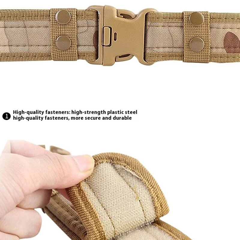 SN-029 5 cm Tessuto Oxford Tessuto Outdoor Cintura Tattica Magia Regolabile Magic Canda Militare, Lunghezza: 130 cm - Desert Digital
