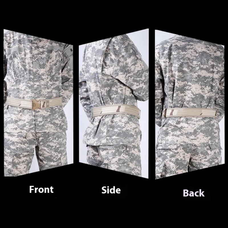 SN-029 5cm Tela Oxford Cinturón Táctico Cinta Mágica Ajustable Cintura Militar, Longitud: 130 cm - Camuflaje Verde Del Ejército