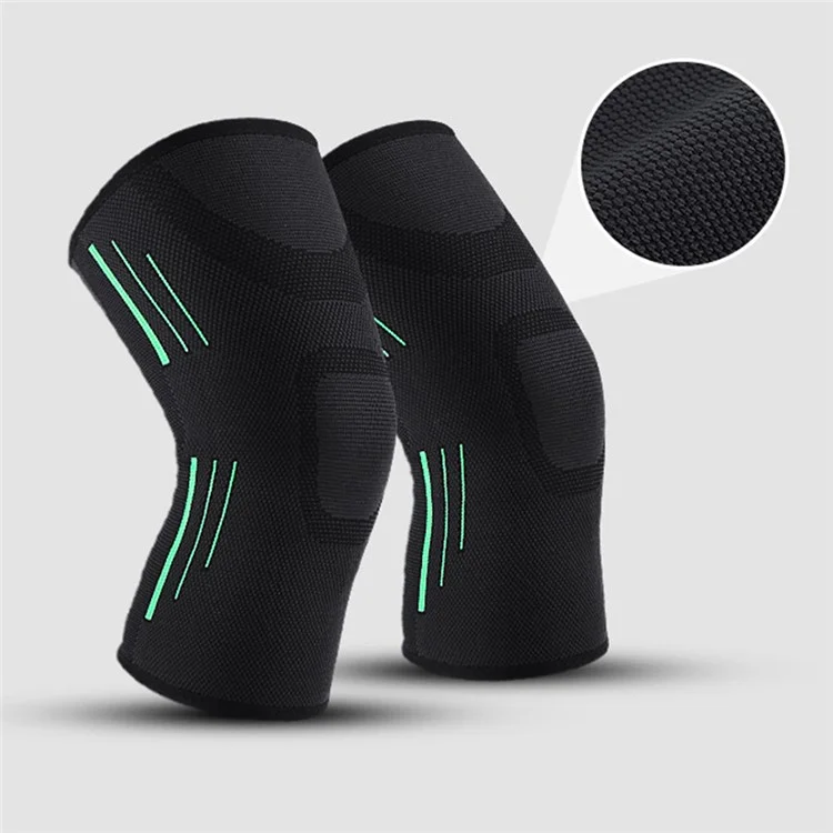 KYNCILOR AB022 Non-slip Knee Support Brace Ultra-thin Kneecap for Running Hiking Basketball 1/Pc Breathable Elastic Knee Protective Pads - Green/M