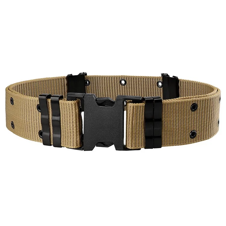 SN-030 125x5.5 cm Ceulle de la Bénération Polospropylène Étudiant Tactical Training Training Work Celon Avec Boucle en Plastique - Kaki