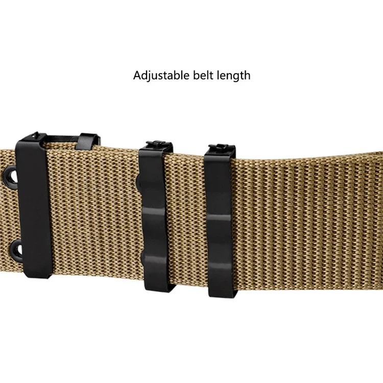 SN-030 125x5.5 cm Ceulle de la Bénération Polospropylène Étudiant Tactical Training Training Work Celon Avec Boucle en Plastique - Kaki