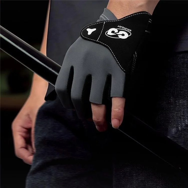 GOLOVEJOY XG82 1pc Lova de Billare de Billare de Mlação de Mlação de Mlação Adulta Microfibra Anti-skid Snooker Sport Glove - Preto S