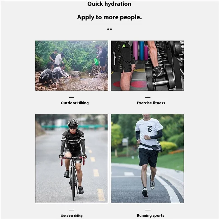 ROCKBROS D45 1L Sports Running Cycling Waist Bag Phone Water Bottle Storage Fanny Pack