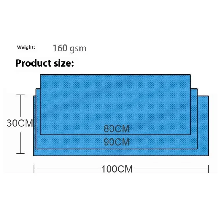 WDLGMJ-18 30X100cm Outdoor Sport & Workout Cooling Towel Breathable Quick Dry Towel for Marathon Running Hiking Fitness Yoga - Sky Blue