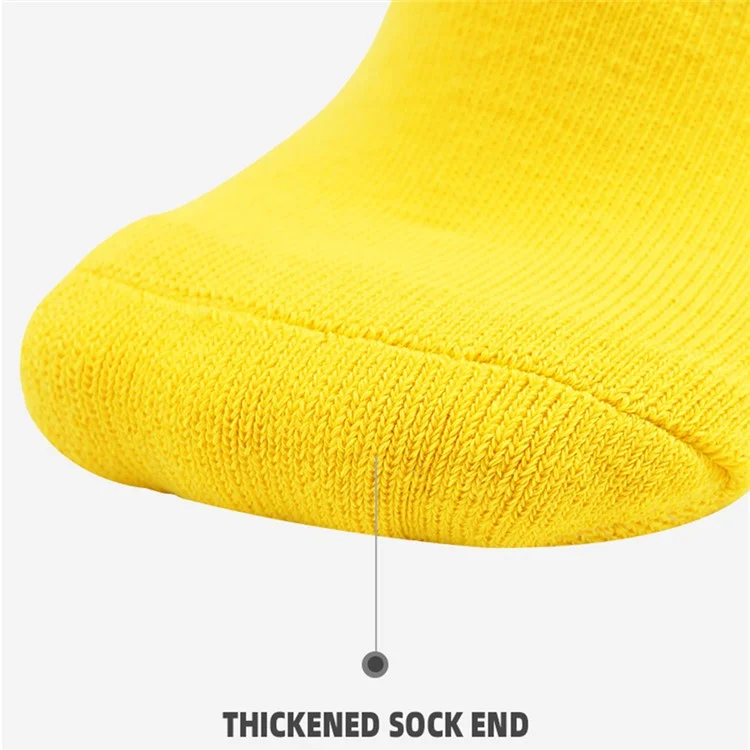 Lingtu 1 Paar Streifen Knie High Soccer Socken Slip-prob-sportsocken Für Kinder, M-größe, 34-38 - Weiß Und Schwarz