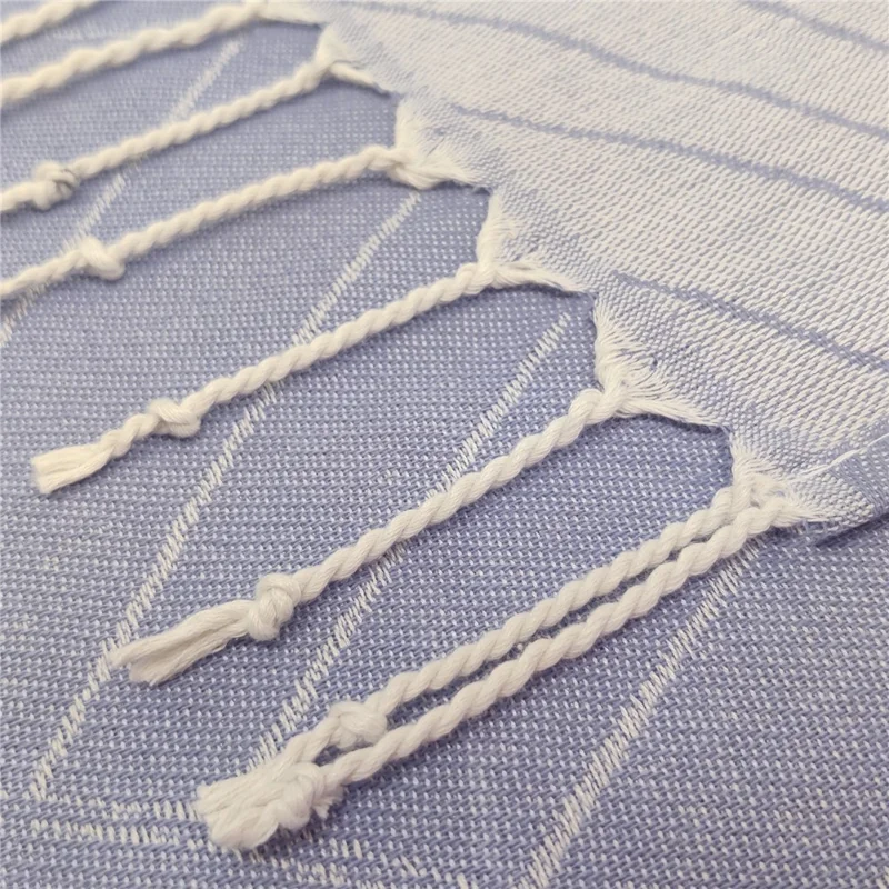 100x180 cm turkisk badhandduk med fransar av polyester och bomull, badmatta - våg