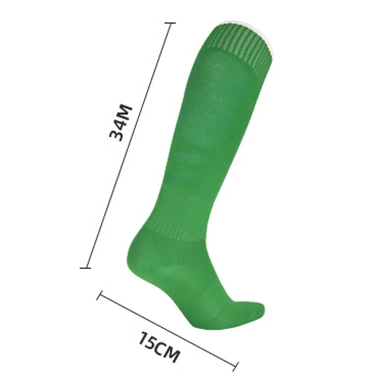 1 Pair Kids Soccer Socks Summer Breathable High Tube Anti-skid Sports Socks - Yellow