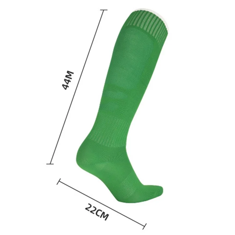 CDP513 1 Par de Calcetines de Fútbol Para Adultos Summer Breathable High Tube Anti-Skid Sports Socks - Naranja
