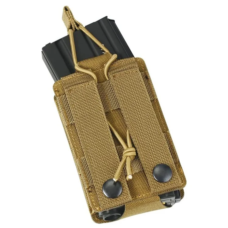 H254 Tactical Outdoor Single Molle Molo Scho Pouch Oxford Tisse Signe M4 Magazine Holster - Camouflage