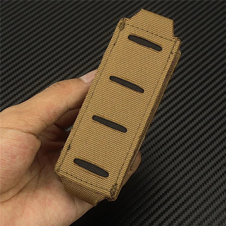 H253 Single Pistol Mag Pouch Molle Top Ouvers Scheth M1911.45acp / 92f 9 mm /.40 Magazine Holster - Coyote Brun
