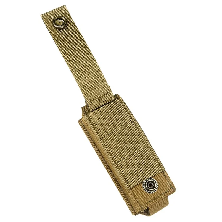 H253 Single Pistol Mag Pouch Molle Top Ouvers Scheth M1911.45acp / 92f 9 mm /.40 Magazine Holster - Coyote Brun