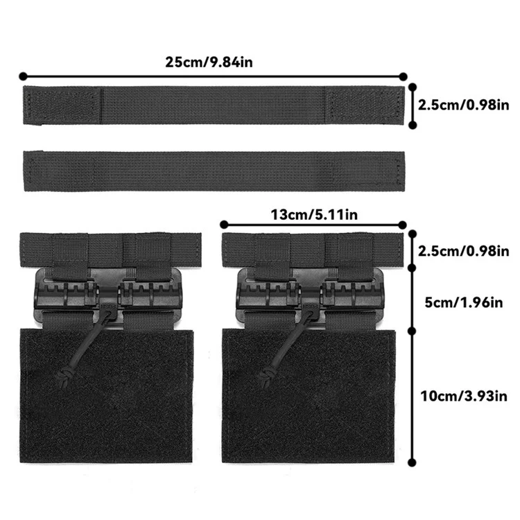 H322 Universal Tactical Vest Fastener Quick Lexter Guckle Для JPC CPC NCPC 6094 XPC2.0 420 - Черный