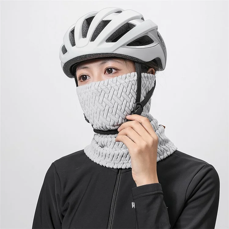 WEST BIKING YP0201436 Elastic Velvet Warm Face Mask Winter Thickened Windproof Face Mask for Cycling - Black