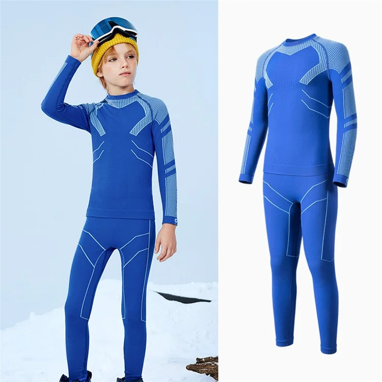 Golovejoy SGY10 Niños al Aire Libre Skiing Sabio Sin Costura - Zafiro Azul S
