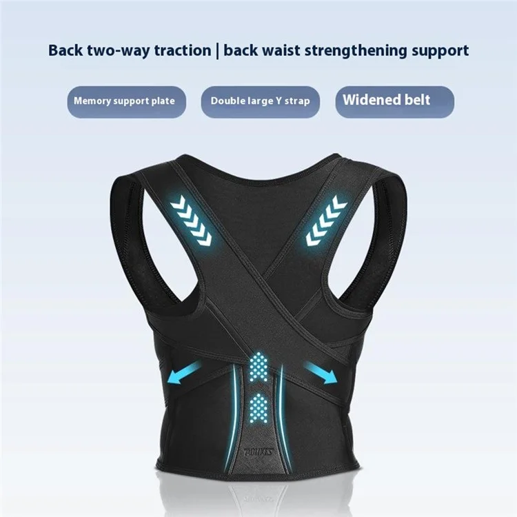 AOLIKES 3112 Adjustable Back Posture Corrector Strap Breathable Shoulder Support Belt - S
