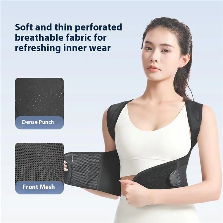 AOLIKES 3112 Adjustable Back Posture Corrector Strap Breathable Shoulder Support Belt - S