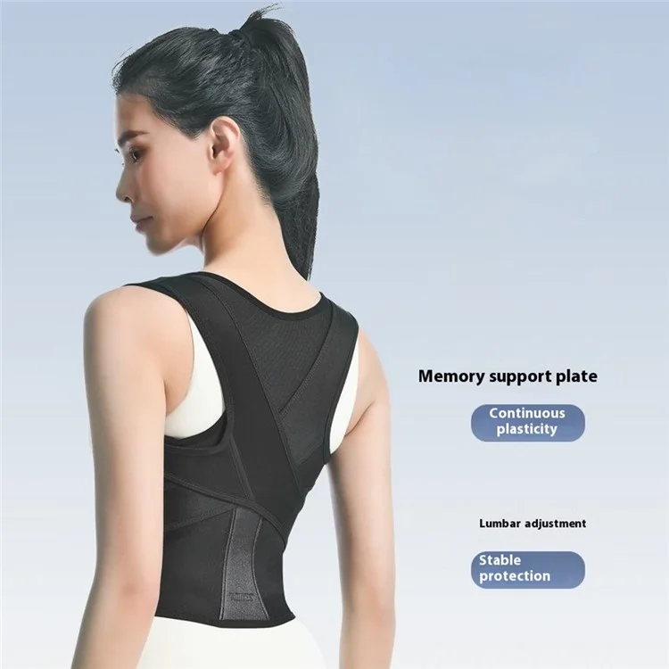 AOLIKES 3112 Adjustable Back Posture Corrector Strap Breathable Shoulder Support Belt - S