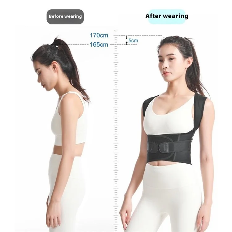AOLIKES 3112 Adjustable Back Posture Corrector Strap Breathable Shoulder Support Belt - S