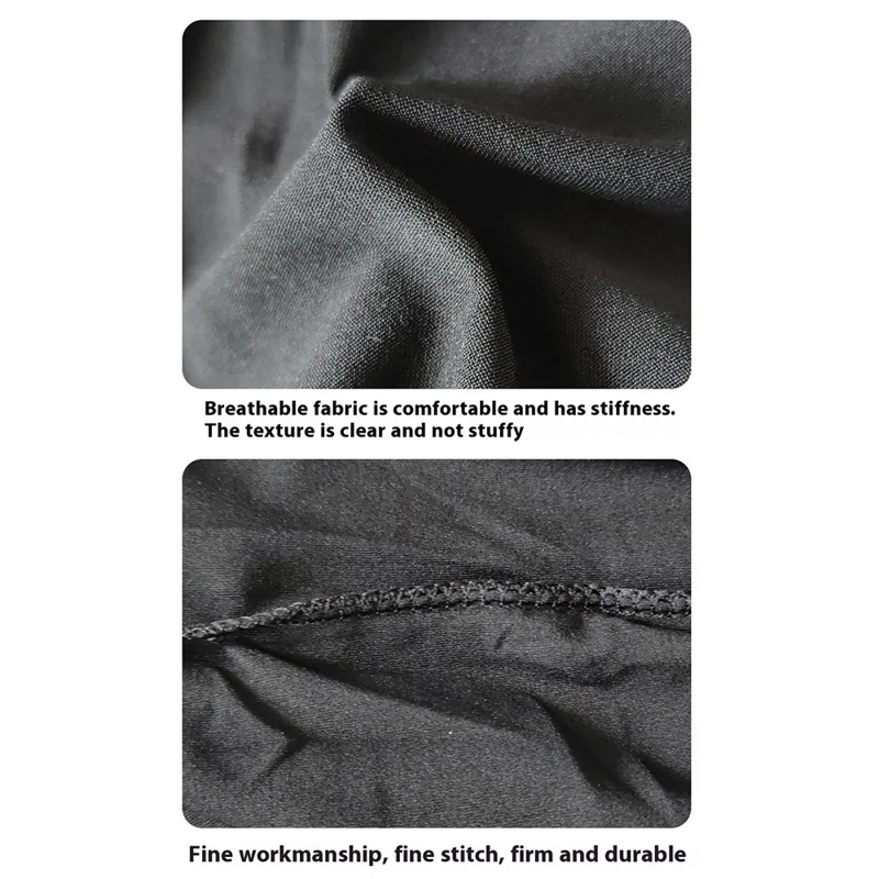 Breathable Ice Silk Full Face Mask for Cosplay and Halloween Costumes See-through Mask - Black+Ripped Holes