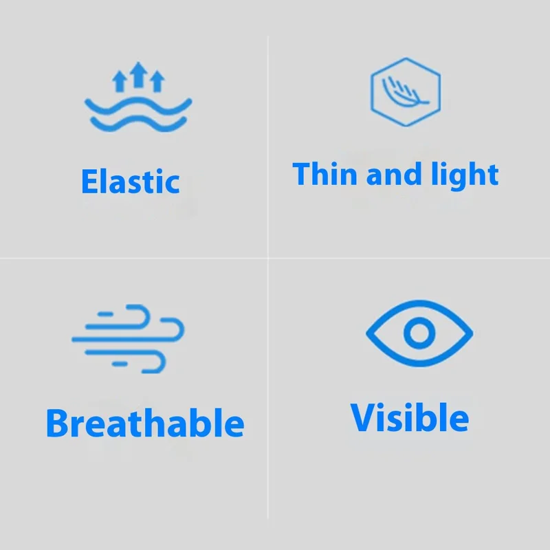 Breathable Ice Silk Full Face Mask for Cosplay and Halloween Costumes See-through Mask - White