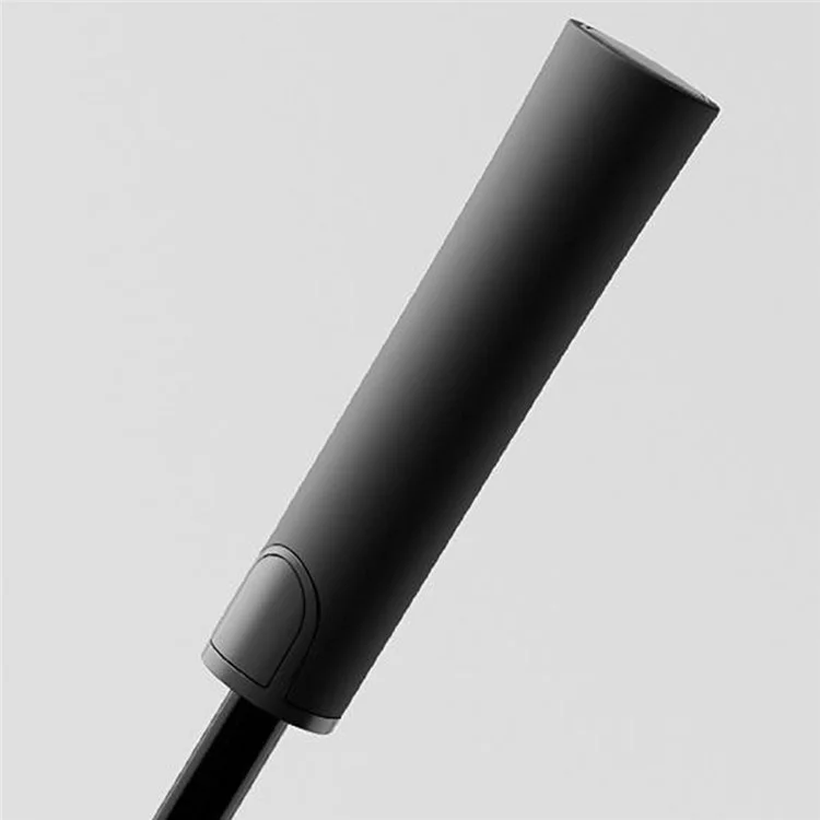 Ombrello automatico lungo 107 cm con 8 stecche e manico opaco - Nero