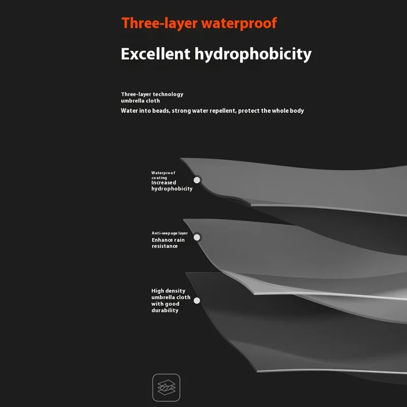 112cm 24 Ribs Semi-Automatic Long Umbrella Frosted Handle Umbrella with Sleeve - Dark Blue