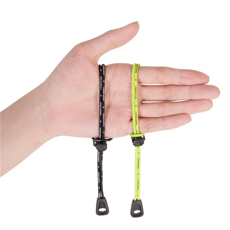 2 cordes élastiques de camping extérieur LUCKSTONE, usage intensif, multifonctions, noir et vert