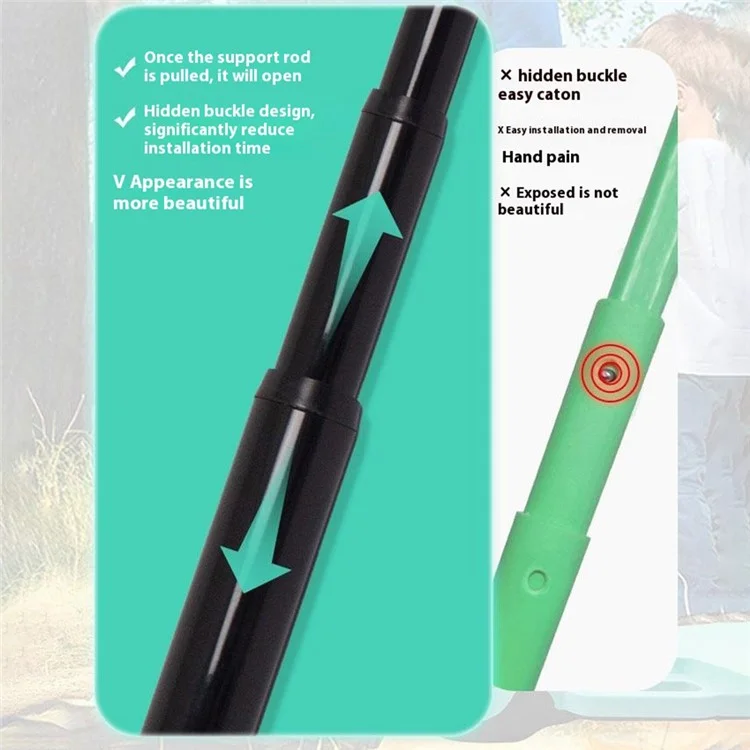 Étui de rangement portable pour filet de badminton avec 2 raquettes et 2 volants