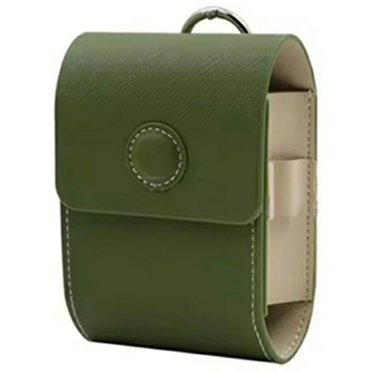 Custodia in pelle per telemetro da golf, borsa portaoggetti per telemetro con clip per cintura - Verde