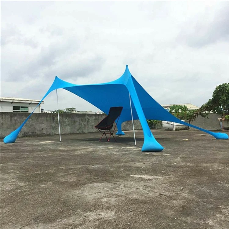 Strandkuppelzelt Sonnenschutz 2,1 x 2,1 m Sonnenschutz für Outdoor-Camping, Hinterhof und Picknicks - Babypink