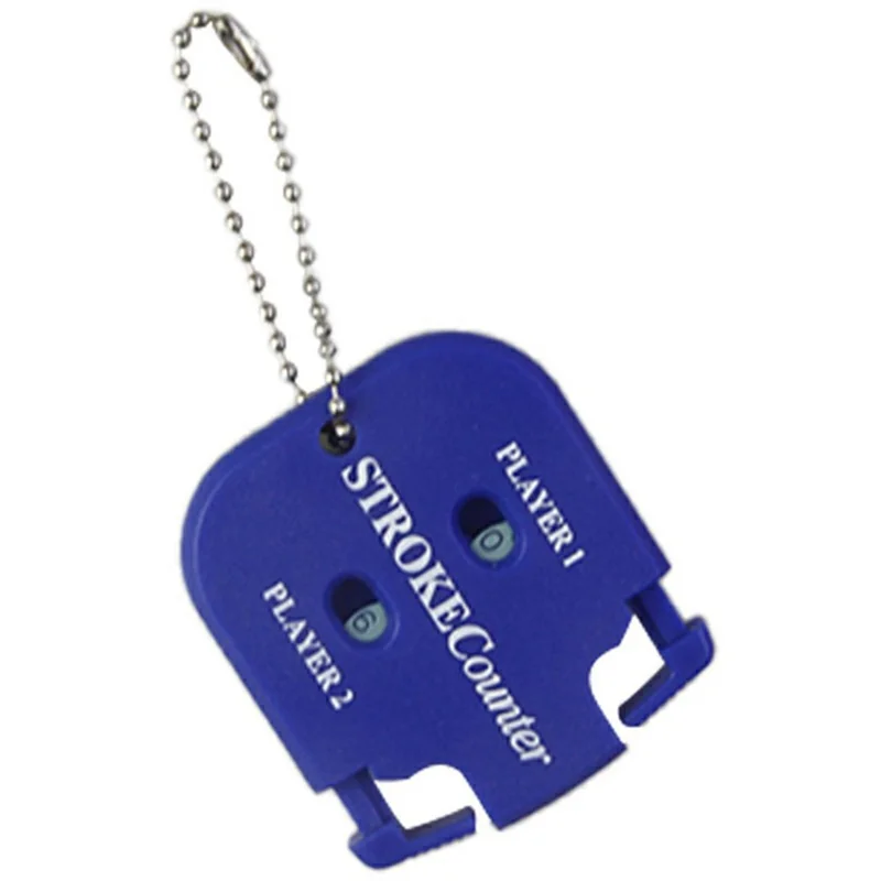 Portable Golf Score Counter Manual Dual Player Stroke Counter Golf Enthusiasts Referees Tool - Blue