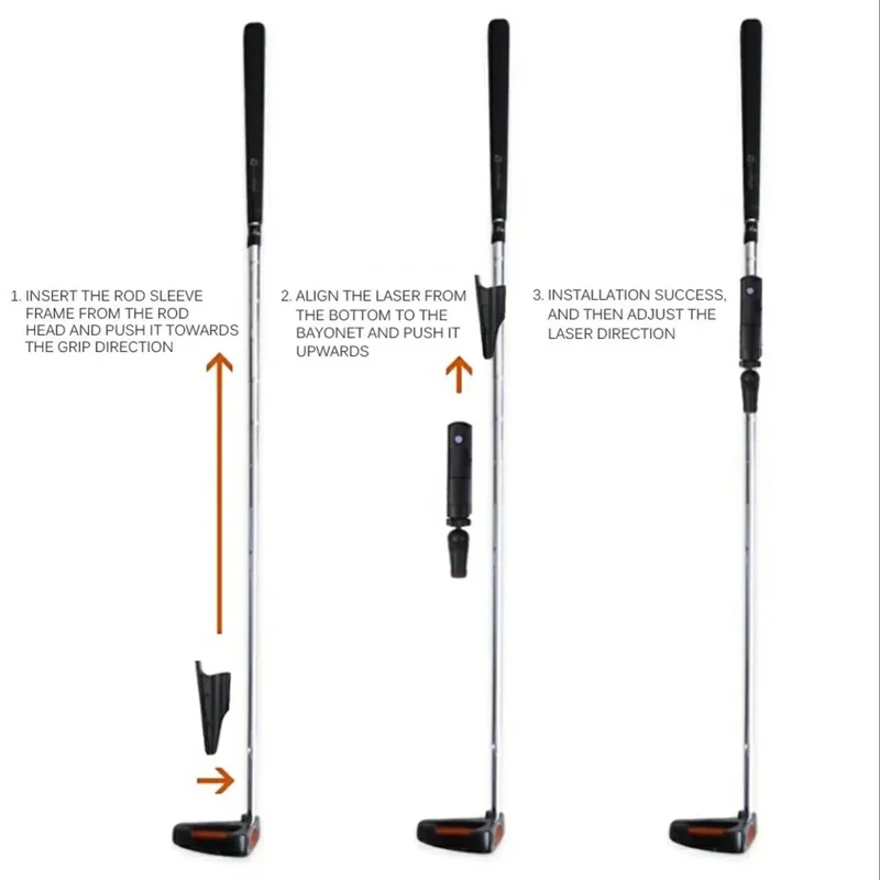 Golf Putter Alignment Tool Laser Aiming Device Putting Accuracy Improvement Training Aid